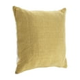 thumbnail image 6 of Ox Bay Gavin 18" x 18" Gold Solid Cotton Adult Decorative Throw Pillow, 6 of 6