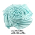 thumbnail image 3 of Foulard pour Femmes Style Simple Châle de Plage Élégant Cache-Cou Unique Chic Mode Fille Accessoire Vêtements Beaux Foulards pour Extérieur Bleu Clair, 3 of 5