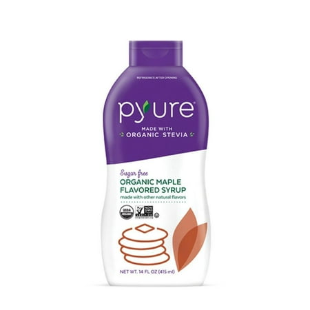 Organic Maple Flavored Syrup, Sugar Free, Low Net Carbs, Pancake Syrup, Keto, 14 Fluid