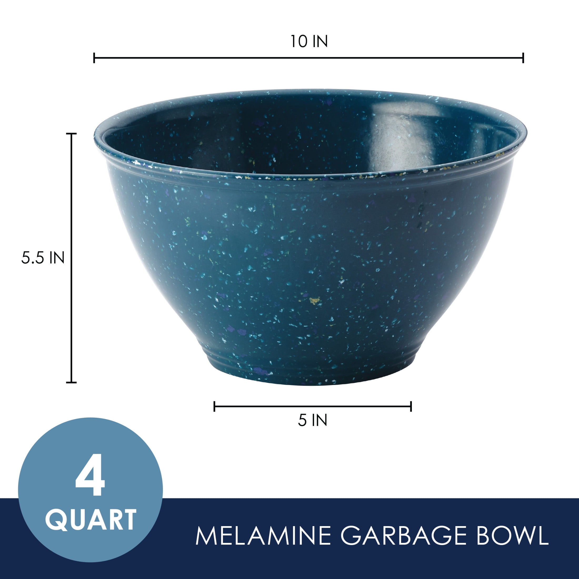 Rachael Ray Kitchenware Garbage Bowl, Marine Blue
