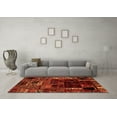 thumbnail image 3 of Ahgly Company Indoor Rectangle Patchwork Orange Transitional Area Rugs, 2' x 4', 3 of 4