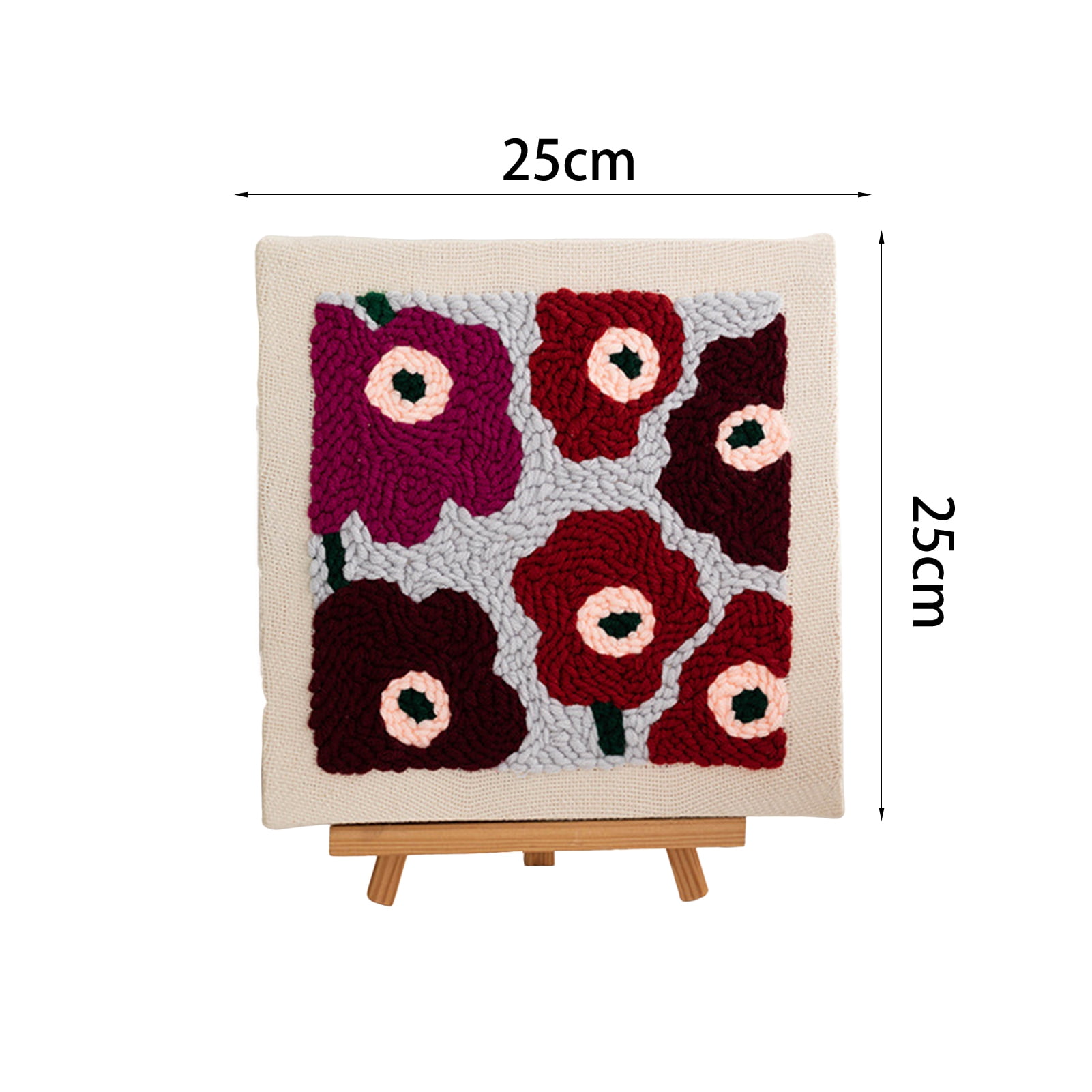 Punch Stitch Kit for Adults Complete Punch Stitch Kit with Floral Patterns Diy Punch Needle Set for Adults Beginners Punch Needle Kit for Beginners