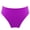 Purple, variant on Kids Girls Solid Color Bikini Brief Triangle Swim Bottoms Bathing Shorts Swimwear A-Black 4