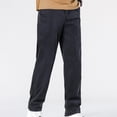thumbnail image 4 of Mens Classic Relaxed Fit Jeans Stretch Casual Baggy Y2k Skater Vintage Plain Pants Casual Wide Leg Jeans Loose Fit Denim Pants Big & Tall Size M-5XL Black, 4 of 6