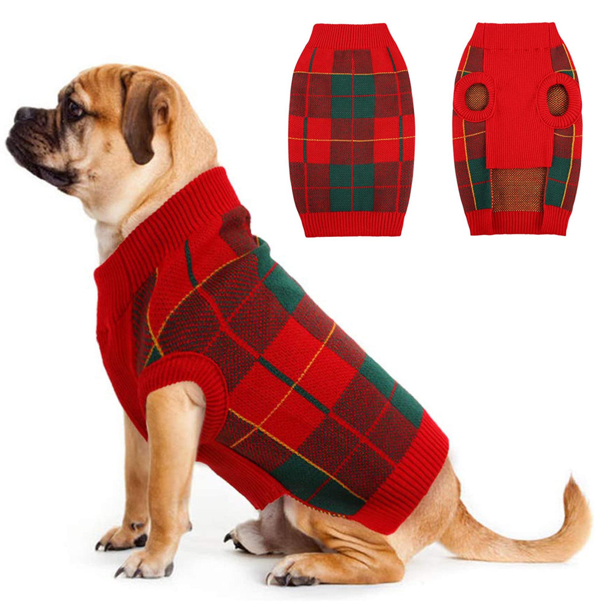 Holiday Dog SweaterRed Medium