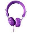 thumbnail image 1 of Purple Foldable Over - Ear Wired Headphones for Kids, Compatible with Multiple Devices, 1 of 5