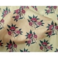 thumbnail image 4 of oneOone Silk Tabby Fabric Leaves & Floral Block Print Fabric By Yard 42 Inch Wide, 4 of 4