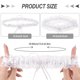 thumbnail image 4 of Minnieouse 2 pack/lote Liga de boda cómoda con aplicación amplia anillo para pierna lazo para pierna nupcial diario Accesorios de disfraces Blanco lechoso, 4 of 6