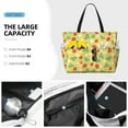 thumbnail image 3 of Xecao Floral Strawberr for versatile beach bag for women includes zipper pockets and waterproof material, ideal for vacations and adventures., 3 of 7