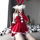 thumbnail image 1 of Disfraz de camarera de Papá Noel para mujer, uniforme de Cosplay, lencería sexy para fiesta de Navidad, conejita sexy, vestido elegante de invierno, 1 of 5