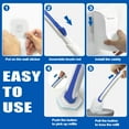 thumbnail image 5 of JEHONN Disposable Toilet Brush Holder Set Wall Mounted with 48 Refills for Sink(Blue), 5 of 6