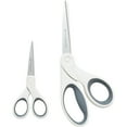 thumbnail image 2 of Westcott Titanium Bonded Craft Scissors - 8" Bent and 5" Straight, White, 2-Pack, 2 of 2