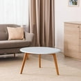thumbnail image 3 of 40 Inch Elastic Edged Round Table Cloth Table Protector Oil Table Cover white, 3 of 7