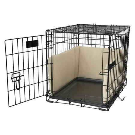 UPC: 0685589341210 | Pet Dreams Dog Crate Bumper – for Single/Double Door Dog Crate  Dog Tail Protector  Khaki Small 24 inch