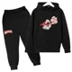 thumbnail image 4 of Chándal con estampado de dibujos animados de Capitán Calzoncillos para primavera y otoño, conjunto de 2 piezas informal bonito para niños y niñas, sudadera con capucha y pantalones, ropa para niños, 4 of 5