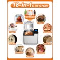 18in1 Bread Machine, Moosoo 2LB Bread Maker, Stainless Steel