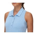 thumbnail image 5 of Xidunhg Women's Sleeveless Tank Top Golf Polo Shirts Summer Sports Athletic Fashionable Workwear-Quick Dry Light Blue 2XL, 5 of 8