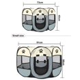 thumbnail image 2 of Casa portátil para Perros, jaulas para perros grandes y pequeños, casas para perros al aire libre, parque infantil para interiores, tienda de cama plegable para cachorros y gatos (114cm x 58cm), 2 of 5