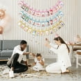 thumbnail image 4 of 16.4ft Baby Photo Banner for Newborn 12 Month Growth Picture Display Hanging Sign Garland Growth, 4 of 7