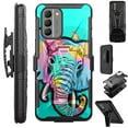 thumbnail image 1 of Compatible with Nokia G400 Hybrid Luxguard Holster Phone Case Cover (Teal Elephant), 1 of 2