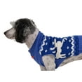 thumbnail image 2 of RWB Pet Classic Reindeer Ugly Christmas Dog Sweater Blue, 2 of 4