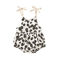 thumbnail image 1 of Qiylii Baby Girl Daisy Romper, Sleeveless Sling Bodysuit One-piece Loose Suit, 1 of 8