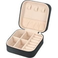 thumbnail image 1 of LAICAIW Travel Jewelry Case Small Jewelry Box Jewelry Organizer Storage Case Portable PU Leather Mini Jewelry Travel Case for Girls Womens Earring, Necklace, Rings,Bracelets, 1 of 7