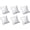White, variant on 6pc Velvet Small Bracelet/Watch Pillow Jewelry Displays (White)
