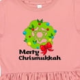 thumbnail image 4 of Inktastic Merry Chrismukkah Girls Toddler Dress, 4 of 5