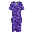 thumbnail image 3 of Vestido holgado con bolsillos para mujer ropa de fiesta color morado, 3 of 6