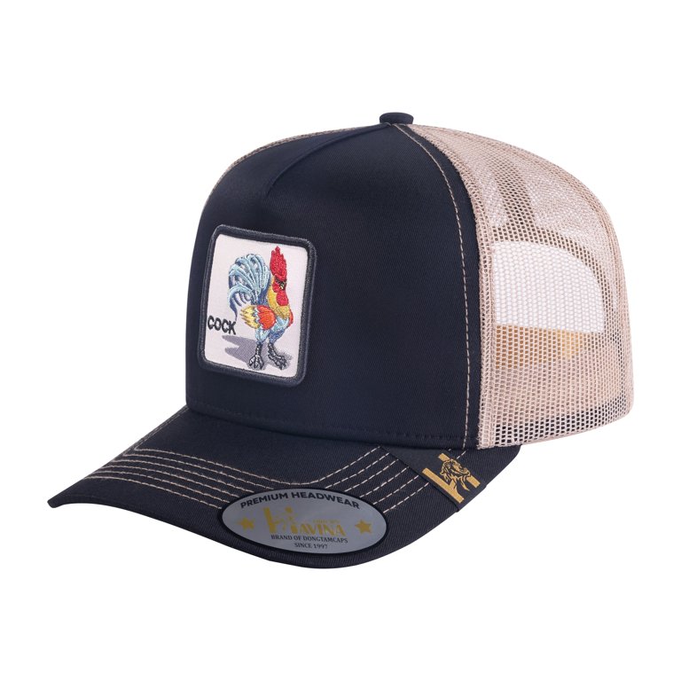 Unisex Embroidered The Chicken, 5-Panel Trucker Hat, Black  display picture 1