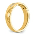 thumbnail image 6 of 14K Yellow Gold Ring Band Wedding Diamond, Lab Grown Round, Size 8, 6 of 8