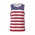 thumbnail image 2 of United States Flag Men Basketball Sports Jersey Running Fitness Multifunction Sleeveless tshirt Exclusive Custom Name Nunber, 2 of 9