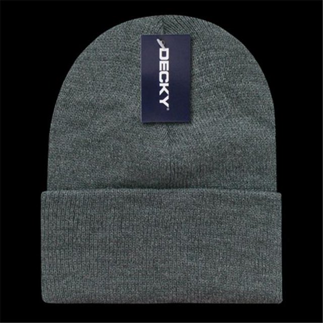 Decky KC-HCH Cuff Beanies - Heather Charcoal