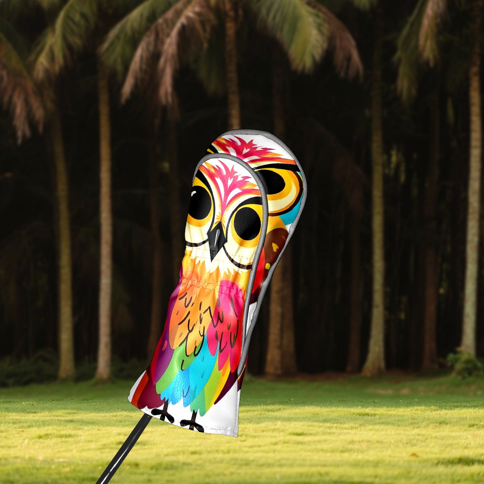 Golf Club Covers, Eagle Premium PU Leather Driver Hybrid Putter Head Covers with Velvet Lining, Waterproof Golf Gifts for Men Women