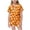 Gsleepwear245-Orange, variant on UAYOTSE Girls Collared Silky Sleep Set, Button‑Front Short‑Sleeve Top and Shorts, 2‑Piece Kids Loungewear Suitable for Lounging Around The House Size 12-13 Years