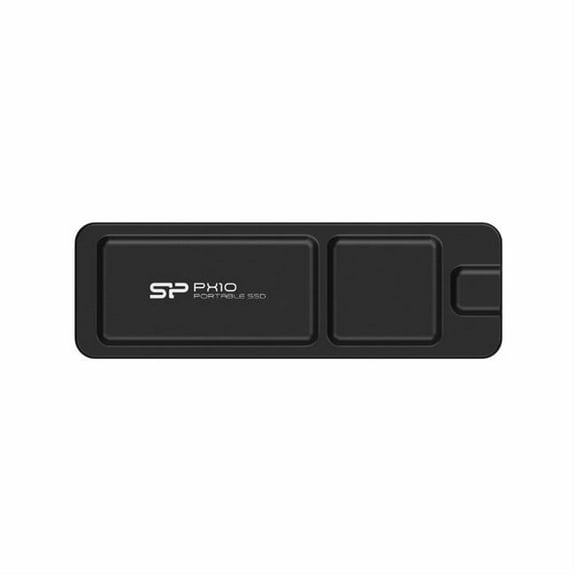 Silicon Power SP010TBPSDPX10CKAD PX10 1TB Potable SSD Gen 2x2 & Type-C with USB Dongle, Black
