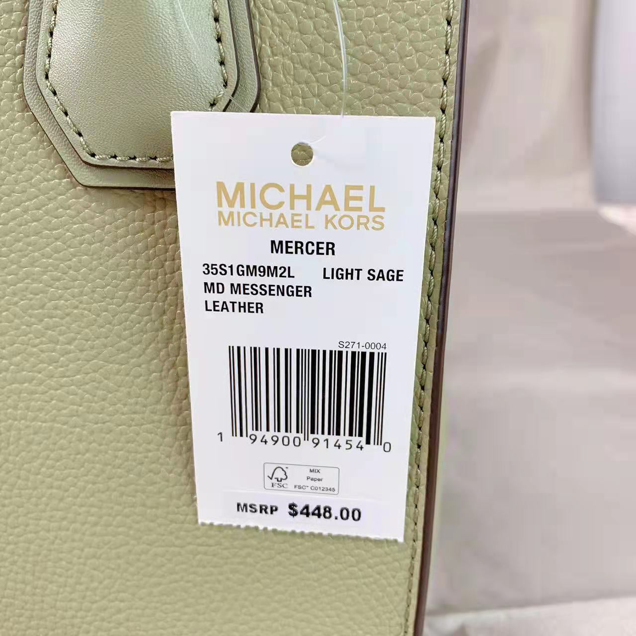 Michael kors Mercer Medium Luggage Pebbled Leather Messenger Crossbody  Handbag • Fashion Brands Outlet