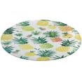 thumbnail image 4 of Lunarable Pineapple Round Small Area Rug, Print Non Slip Washable Floor Mat, Soft Throw Rug for Living Room, Powder Room Entryway, Bathroom, Bedside, 4 of 6