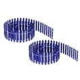 thumbnail image 1 of Unique Bargains Miniature Garden Fence, 35 Inch Long Decorative Picket Fence, Dark Blue 2Pack, 1 of 5