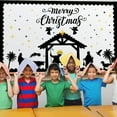 thumbnail image 4 of 82PCS Christmas Nativity Bulletin Board with Borders Christian Bulletin Board Set Merry Christmas Bulletin Board Religious Decorations Jesus Birth Cutout Sunday School Classroom Decor Church Supply, 4 of 7