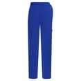 thumbnail image 4 of SiiRoh Men's Samba Salsa Ballroom Dance Pants Solid Color Adjustable Buckle Belted Trousers Blue XL, 4 of 6