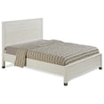 thumbnail image 3 of Pemberly Row Lit Plateforme Double Moderne en Bois Massif, Blanc Shabby, 3 of 9