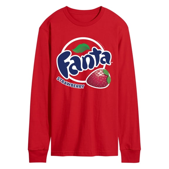 Fanta - Strawberry Logo - Men's Long Sleeve Graphic T-Shirt