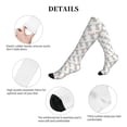 thumbnail image 5 of Rateoe Gray Rabbit Compression Socks for Women and Men 20-30mmHg-Circulation Support Socks Knee High Nurse Pregnant Running Medical and Travel Athletic, 5 of 7
