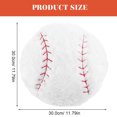 thumbnail image 2 of UPOUART Throw Pillows Plush Baseball Pillow White 1Pcs Comfort for Baseball Fans, 2 of 8