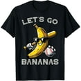 thumbnail image 2 of 100% Cotton Lets Go Banana Retro Boys Kids Men Youth T-Shirt, 2 of 5