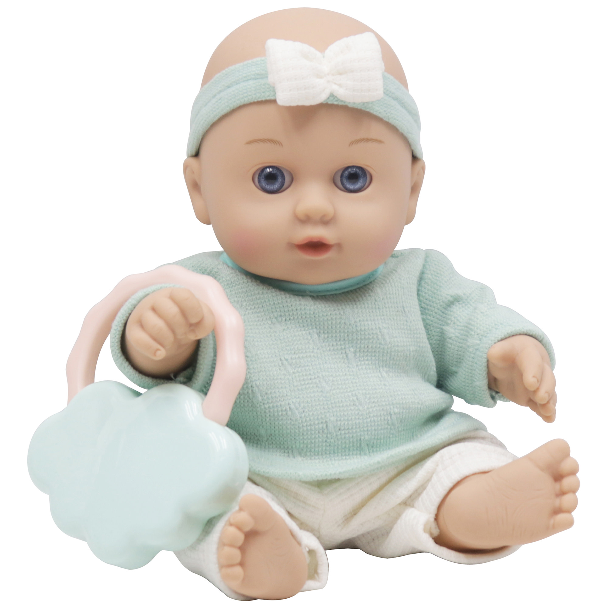 Baby Dreami: 14" Baby Doll Triplets Care Playset - Brown & Teal Outfits, 19pc Nurturing Accessories, Potty-Feeding-Bathing, Play Toys, Kids-Toddler 2+