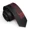 Black Red GK6, variant on Men's Gray with Black White Striped Line Aligned Patterns 2.36 Inches Slim Ties for Men + Gift Box