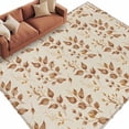 thumbnail image 2 of 5'x8' Area Rugs, Brown Fall Leaves Indoor Outdoor Area Rug for Living Room Bedroom, Vintage Farmhouse Leaf Plants Washable Bathroom Rugs Kitchen Floor Carpet Mats Home Decor Aesthetic, 2 of 8
